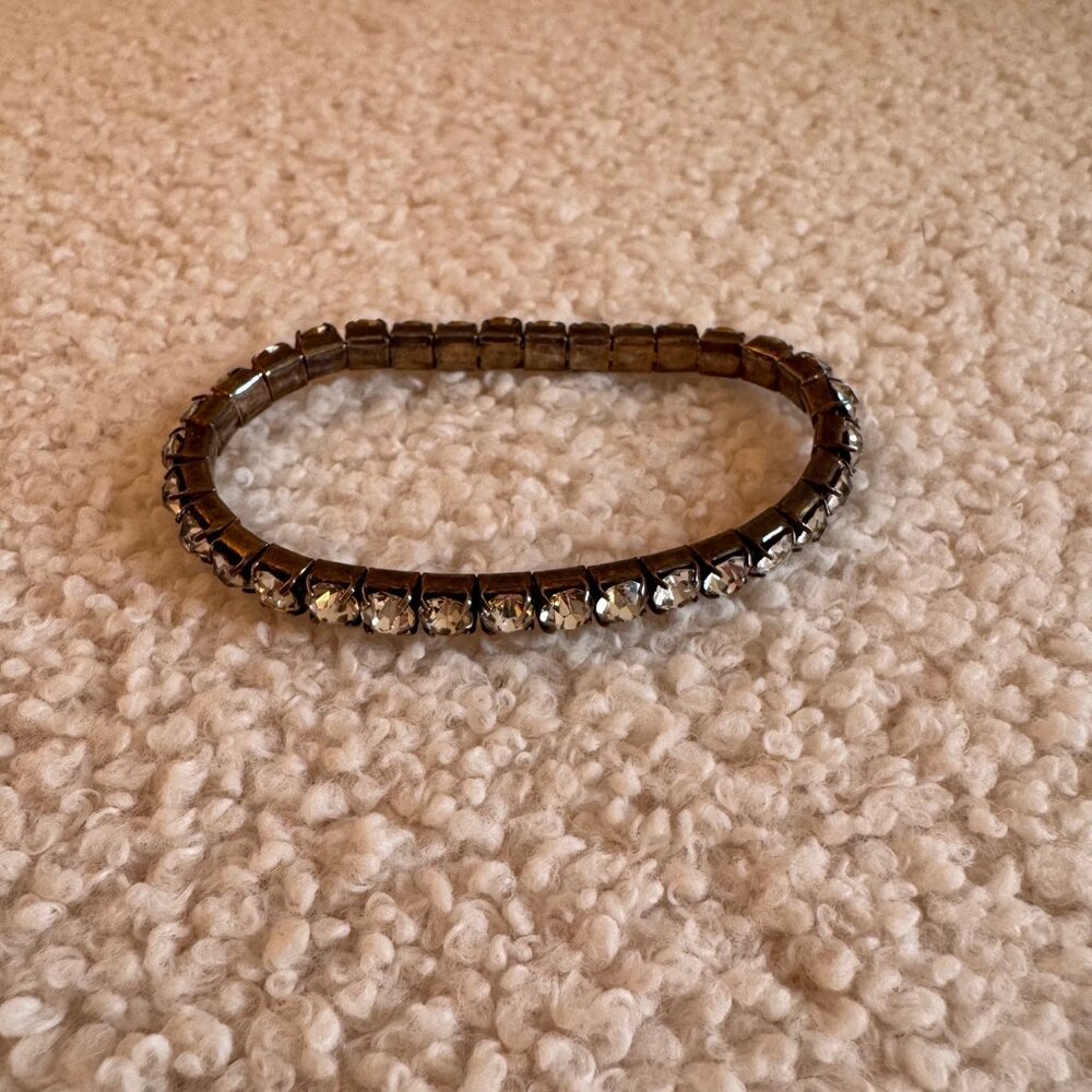 Silver & Diamond Tennis Bracelet
